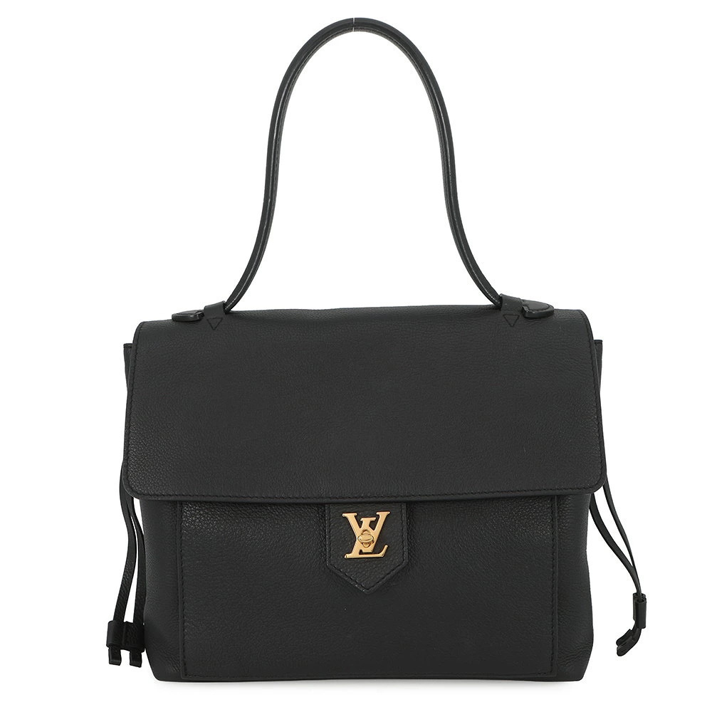 Louis Vuitton Lockme Leather Handbag Bag Black